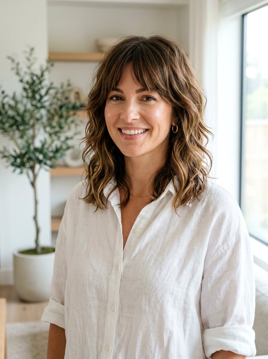 Layered lob shag for thick hair - 20 shoulder length shag for thick hair - 20 shoulder length shag for thick hair