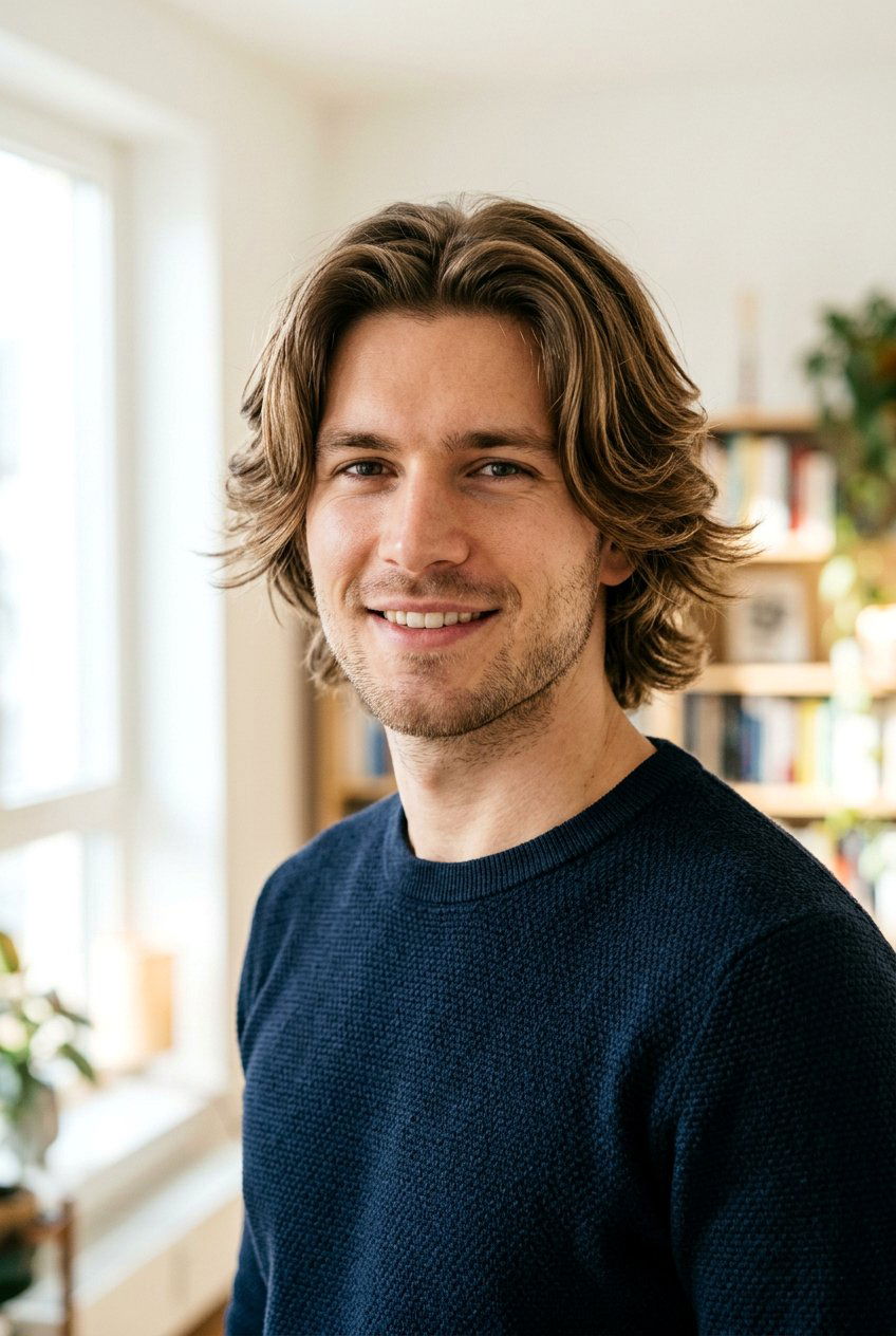 Layered middle part hair - 20 middle part haircut men - 20 middle part haircut men