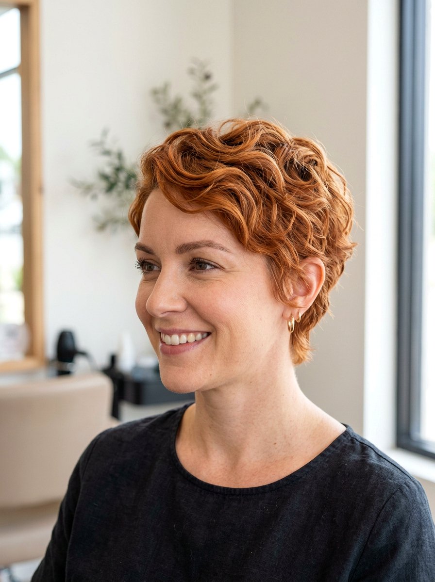 Layered pixie for wavy hair - 20 wispy pixie haircut for older women - 20 wispy pixie haircut for older women