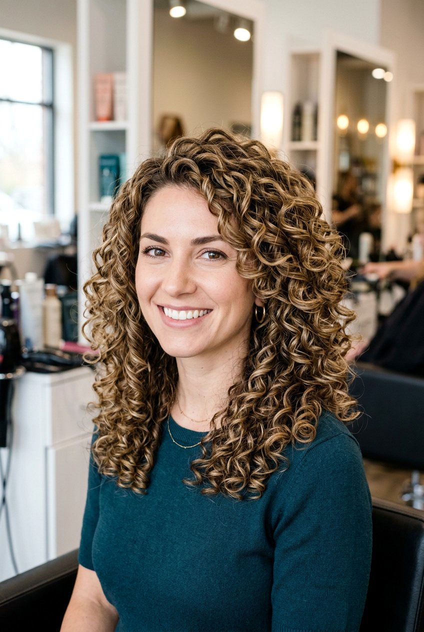 Layered spiral perm - 20 spiral perm hairstyles - 20 spiral perm hairstyles