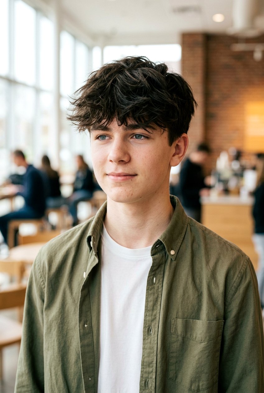 Layered textured fringe - 20 textured fringe for teenage boys - 20 textured fringe for teenage boys