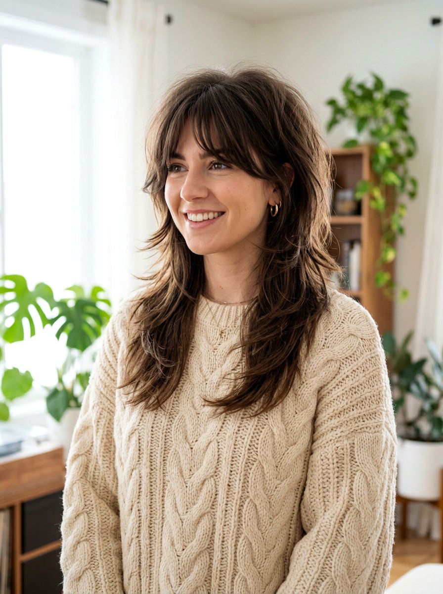 Layered wolf cut thick hair - 20 wolf cut for thick straight hair women - 20 wolf cut for thick straight hair women