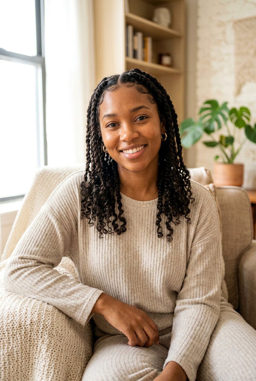 Lazy Curly Braid Out - 20 air dry hairstyles for curly hair - 20 air dry hairstyles for curly hair