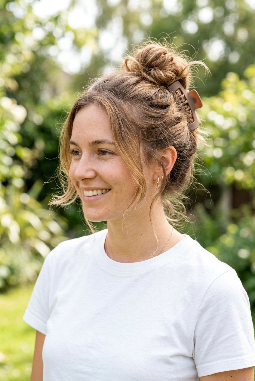Lazy Day Claw Clip Bun - 20 claw clip bun for thick hair - 20 claw clip bun for thick hair