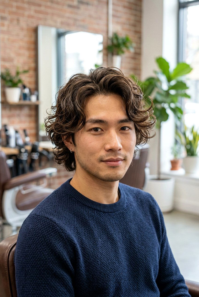 Leaf Perm Men Bangs - 20 korean perm hairstyles - 20 korean perm hairstyles