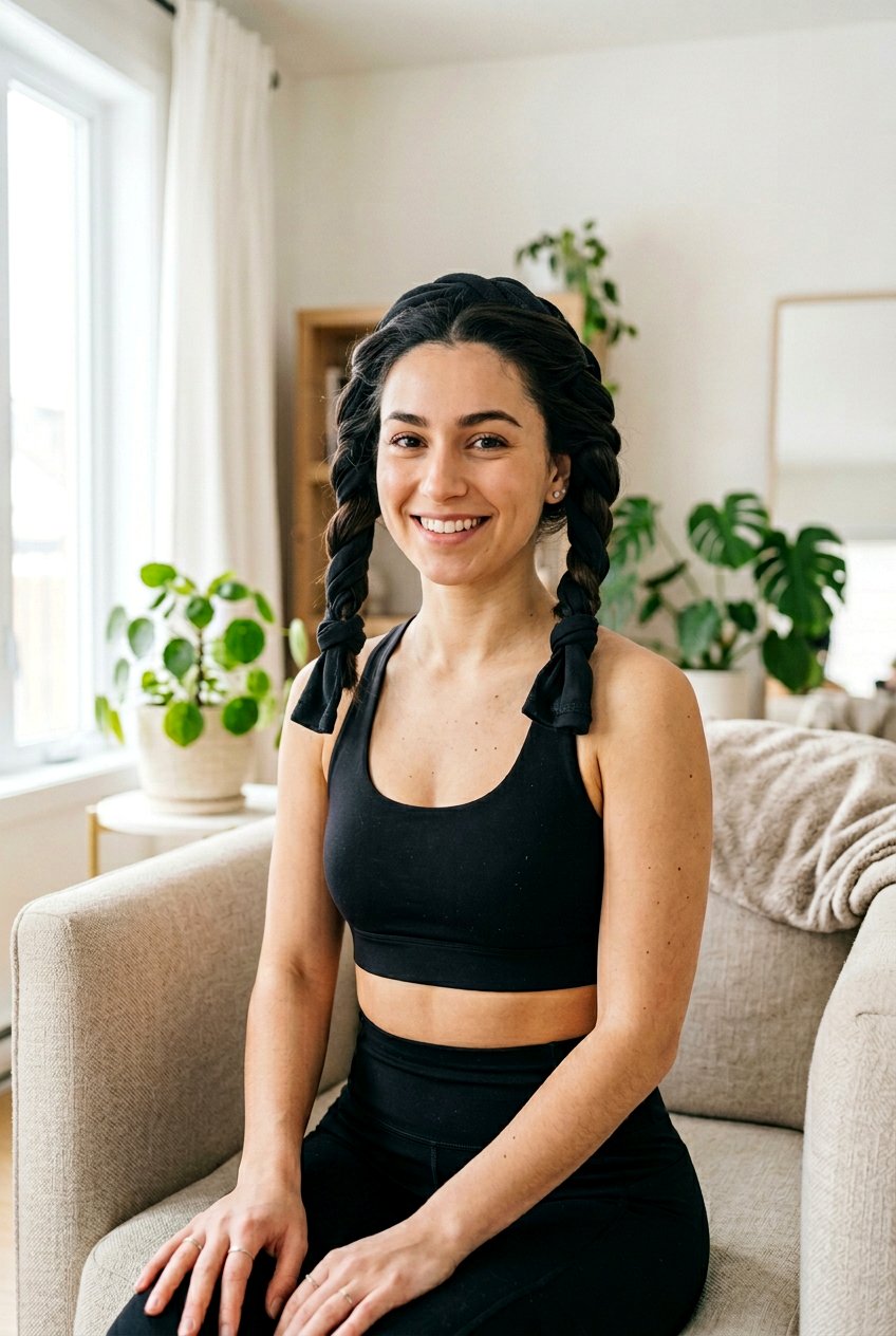 Leggings Curling Method - 20 heatless curls for long thick hair - 20 heatless curls for long thick hair