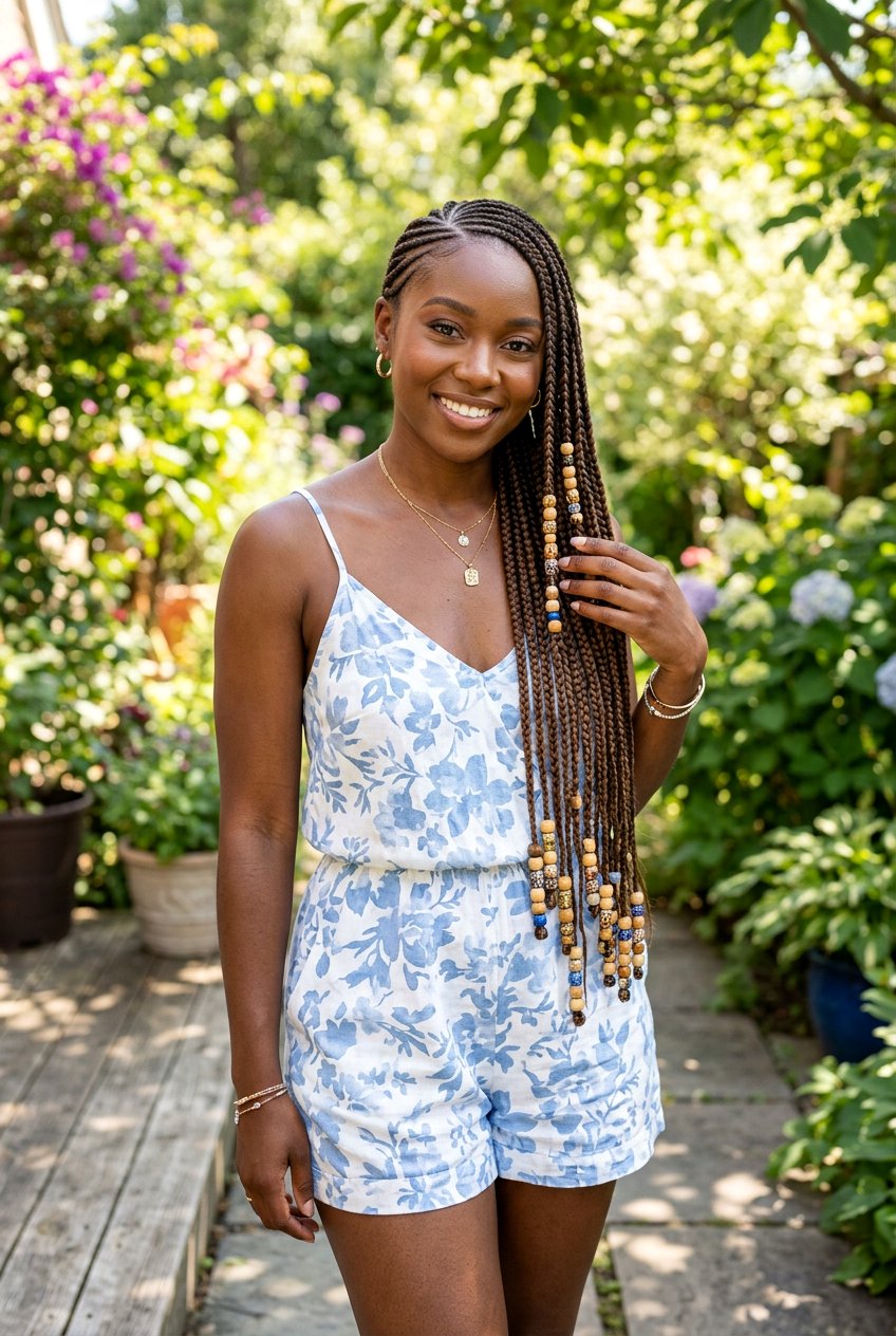 Lemonade Braids - 20 braided hairstyle for humid weather - 20 braided hairstyle for humid weather