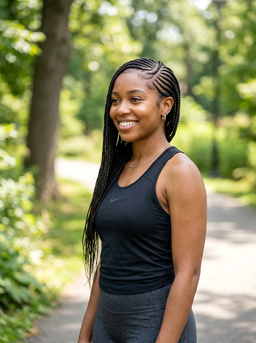 Lemonade Braids - 20 overnight travel hairstyles - 20 overnight travel hairstyles