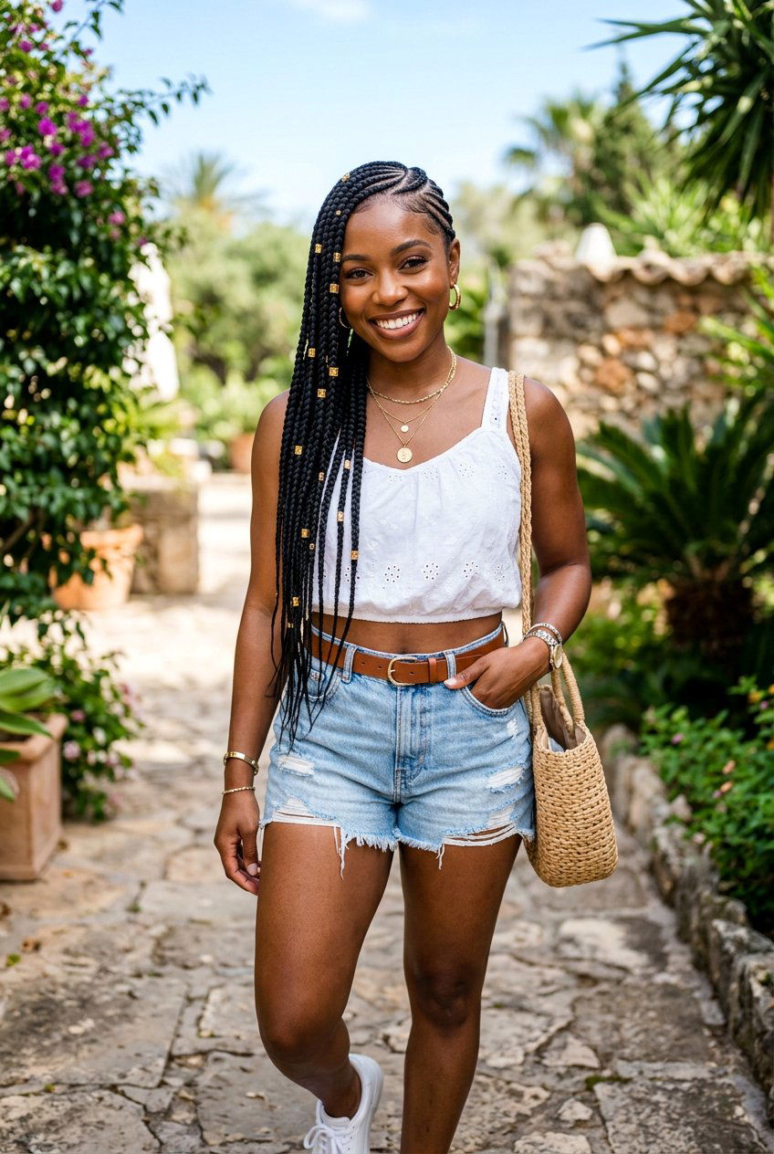 Lemonade Braids - 20 beach hairstyle for black women braids - 20 beach hairstyle for black women braids