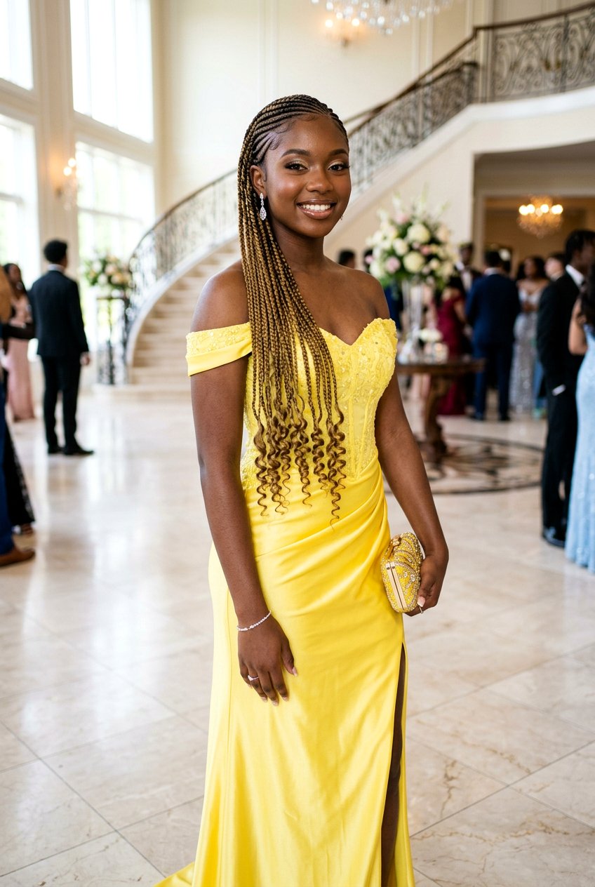 Lemonade Braids - 20 black women prom braid styles - 20 black women prom braid styles