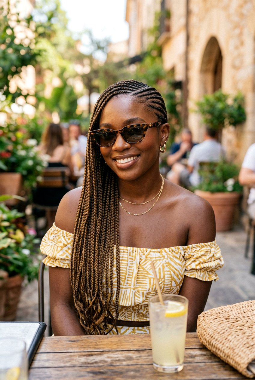 Lemonade Braids - 20 black women vacation hairstyle ideas - 20 black women vacation hairstyle ideas