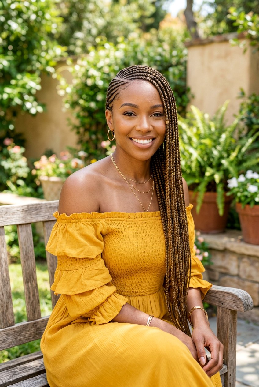 Lemonade Braids - 20 black women wedding guest braid styles - 20 black women wedding guest braid styles