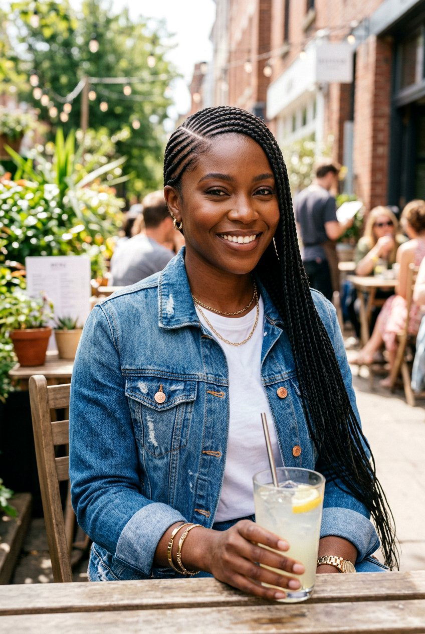 Lemonade Braids - 20 braided hairstyle for birthday party - 20 braided hairstyle for birthday party