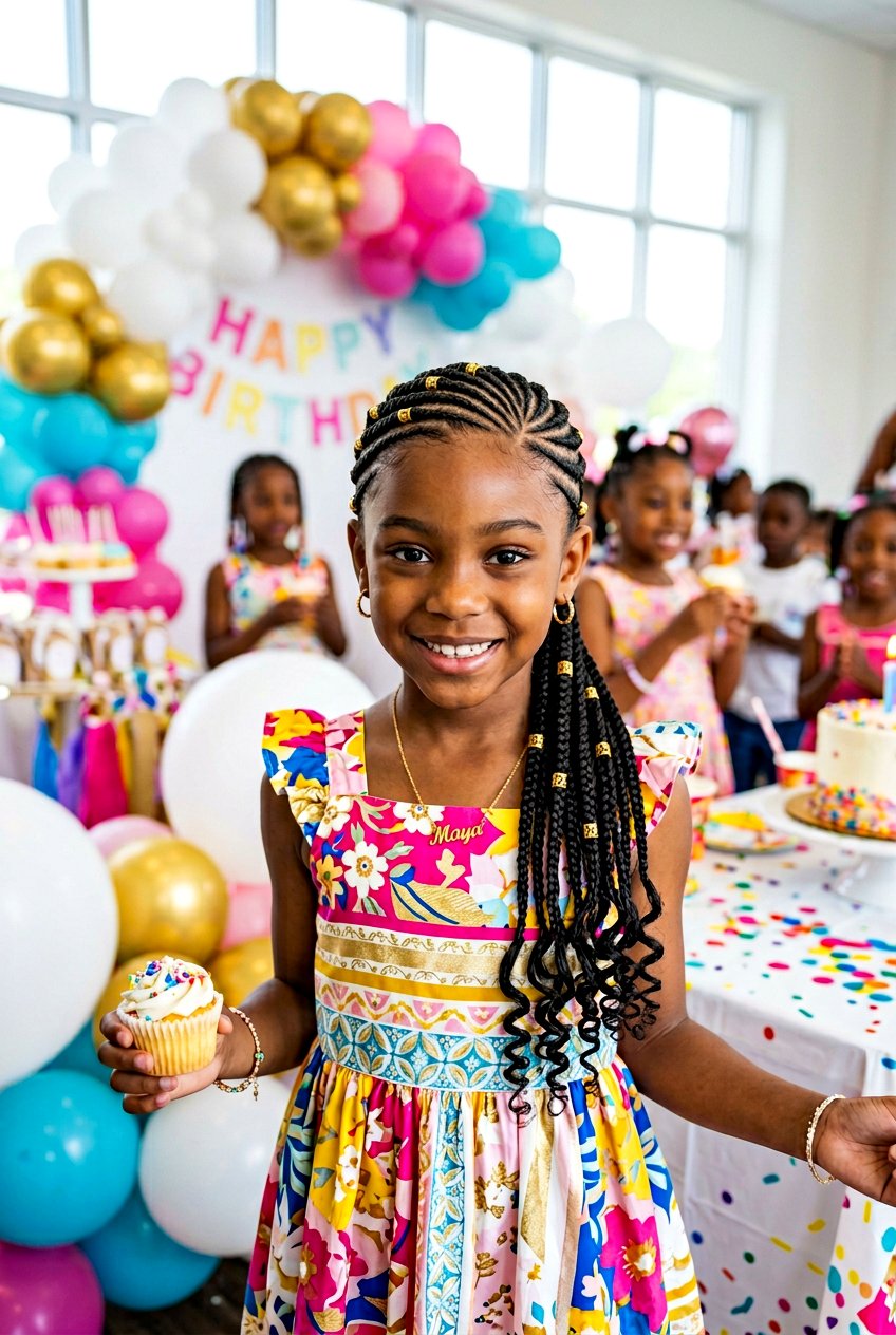 Lemonade Braids For Kids Party - 20 little girls party hairstyle with braids - 20 little girls party hairstyle with braids