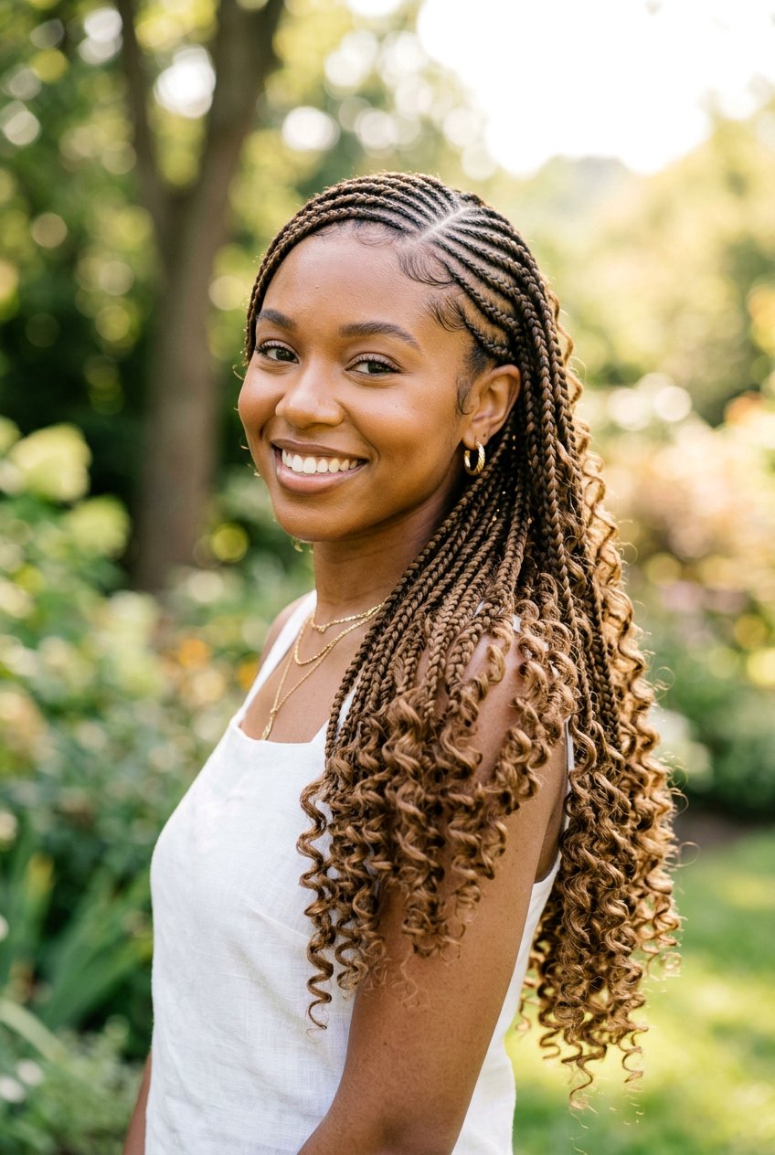 Lemonade Braids With Curly Ends - 20 lemonade braids hairstyles - 20 lemonade braids hairstyles