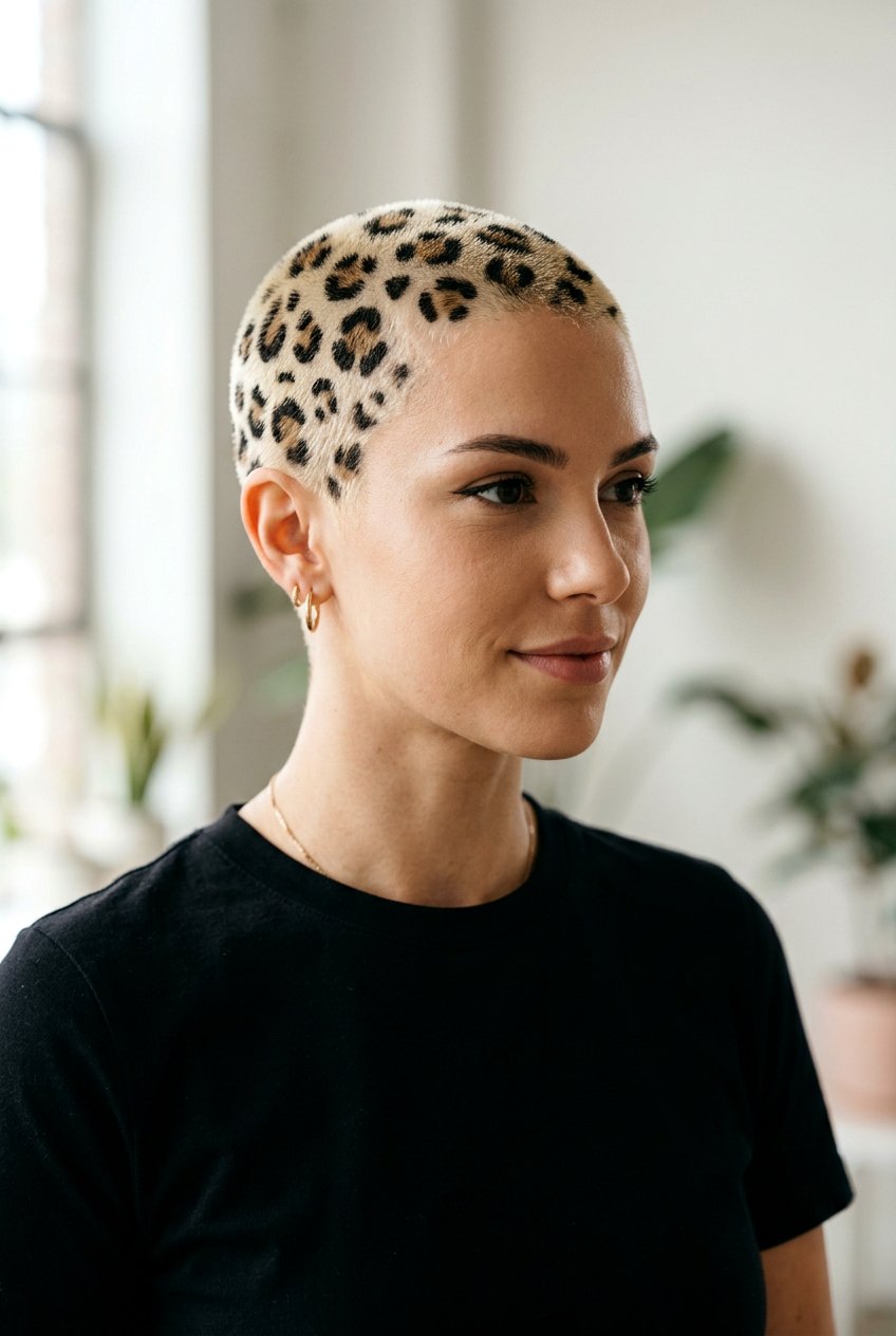 Leopard Print Hair - 20 editorial hair color ideas - 20 editorial hair color ideas