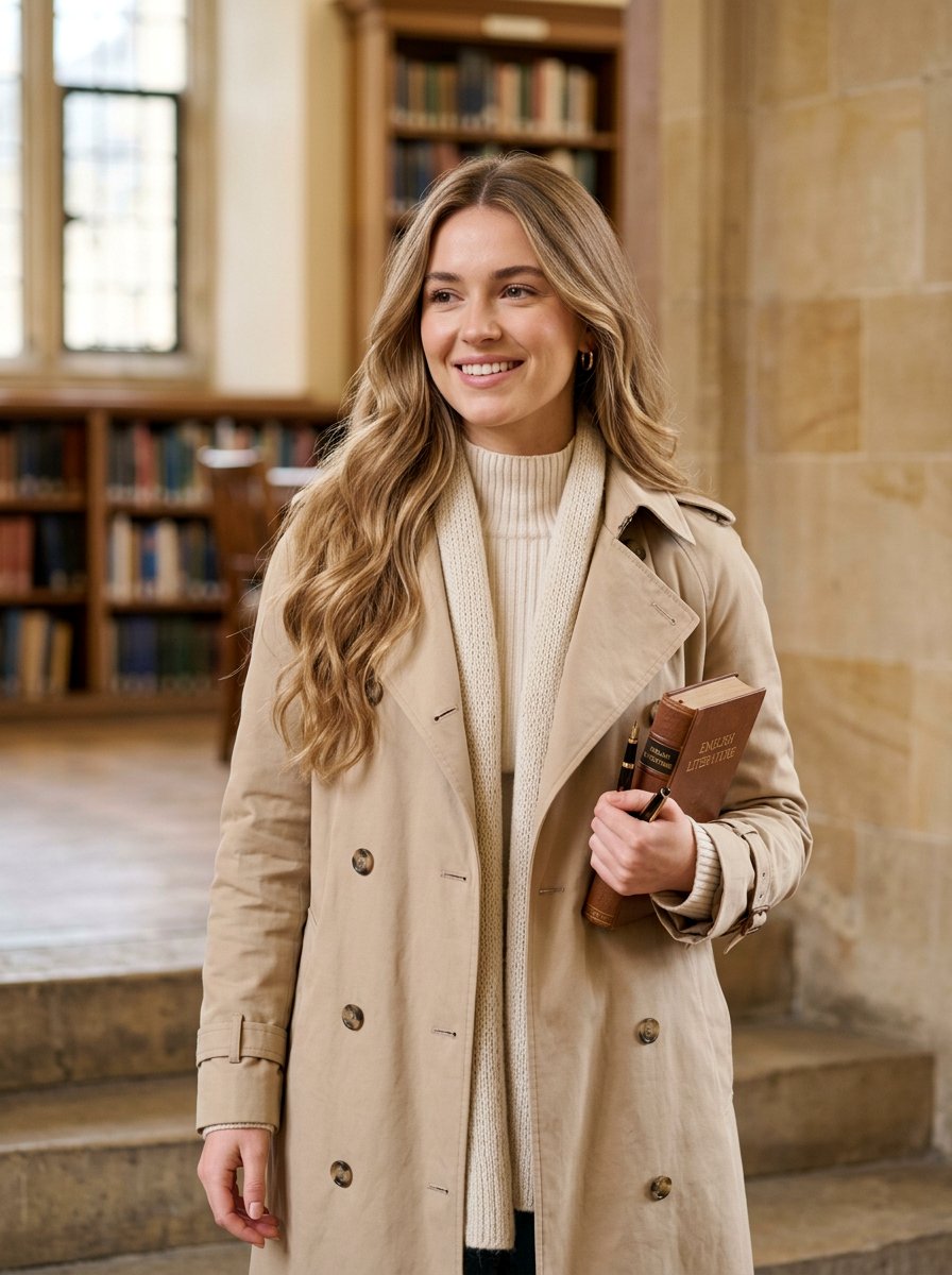 Light Academia Long Hair With Soft Layers - 20 light academia hairstyles - 20 light academia hairstyles