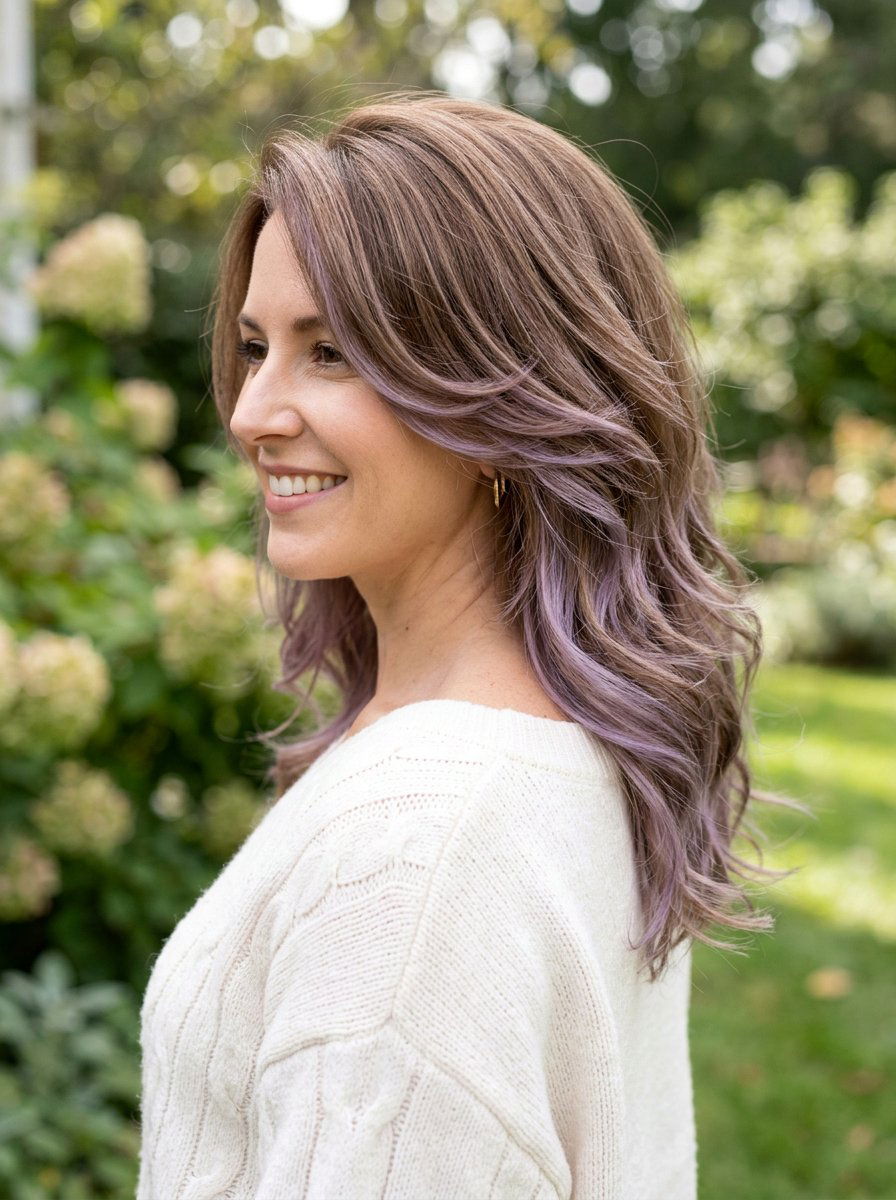Light Brown Hair With Lavender Lowlights - 20 lavender brown hair color - 20 lavender brown hair color