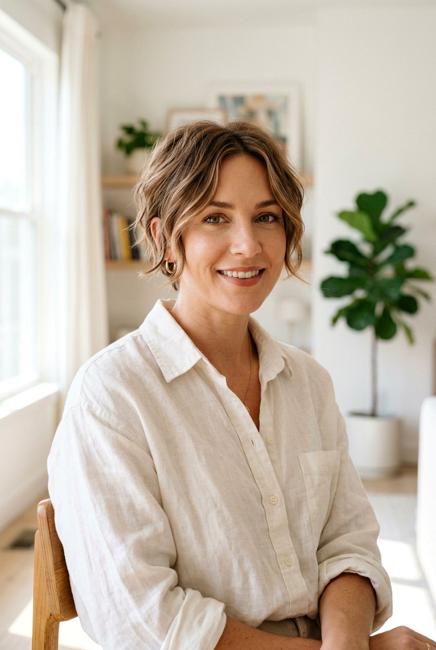 Light Brown Pixie With Face Framing Pieces - 20 brunette pixie hair color ideas - 20 brunette pixie hair color ideas