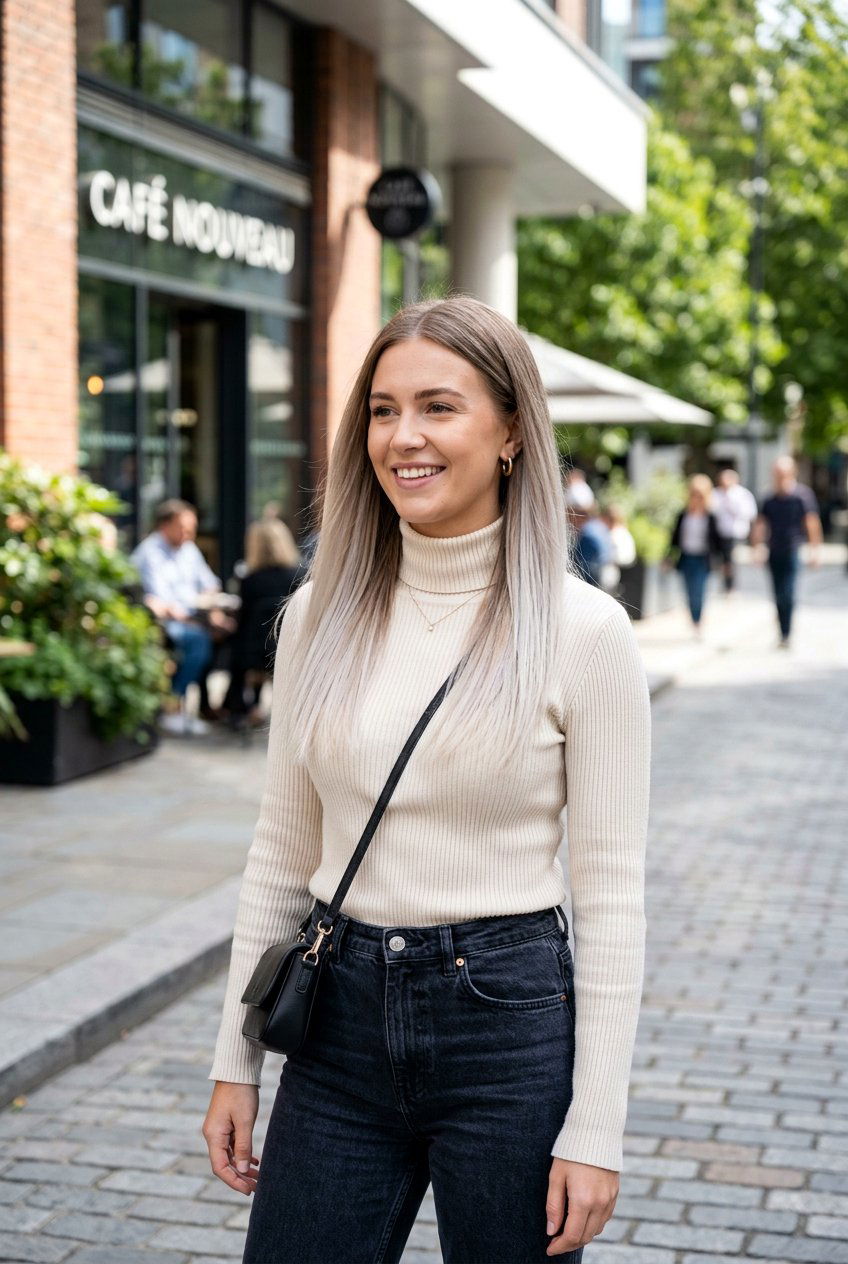 Light Brown to Platinum Soft Ombre - 20 soft ombre on brown hair - 20 soft ombre on brown hair