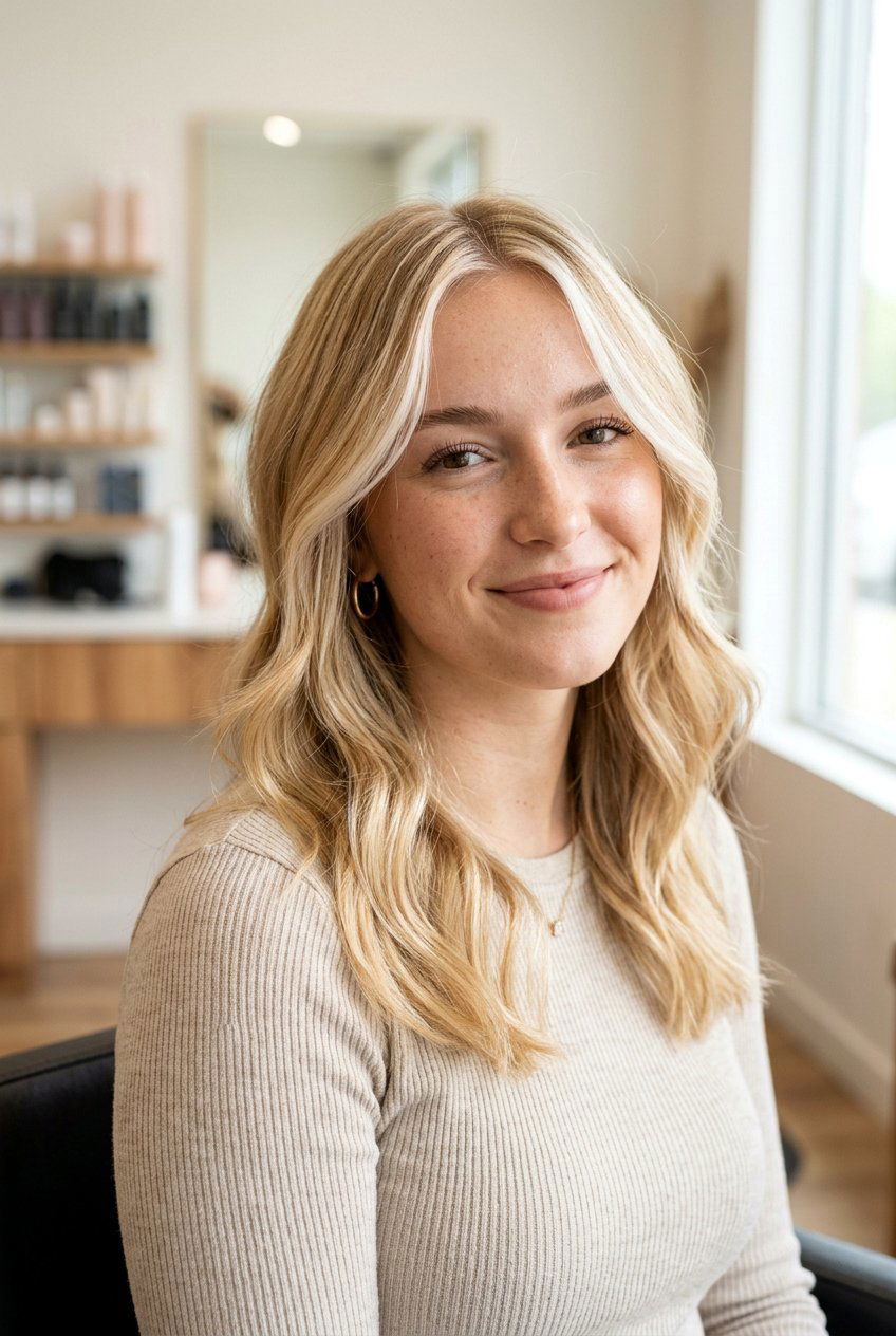 Light Butter Blonde Face Framing - 20 butter blonde hair color - 20 butter blonde hair color