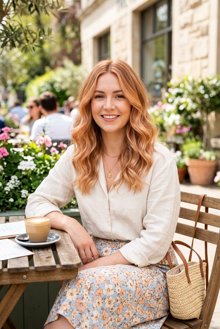 Light Copper Balayage On Medium Blonde Hair - 20 copper balayage for shoulder length hair - 20 copper balayage for shoulder length hair