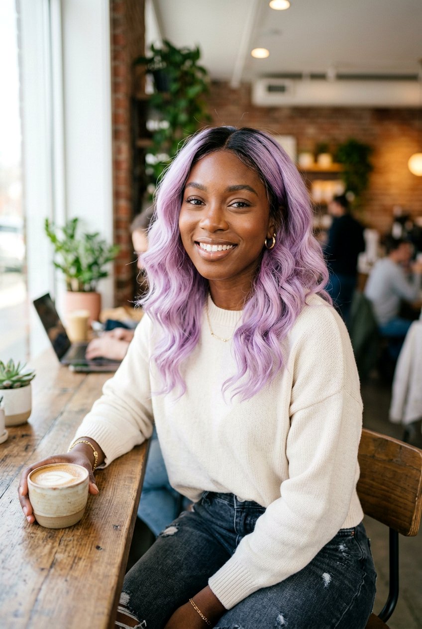 Lilac Hair Color On Dark Skin - 20 best hair color for dark skin - 20 best hair color for dark skin