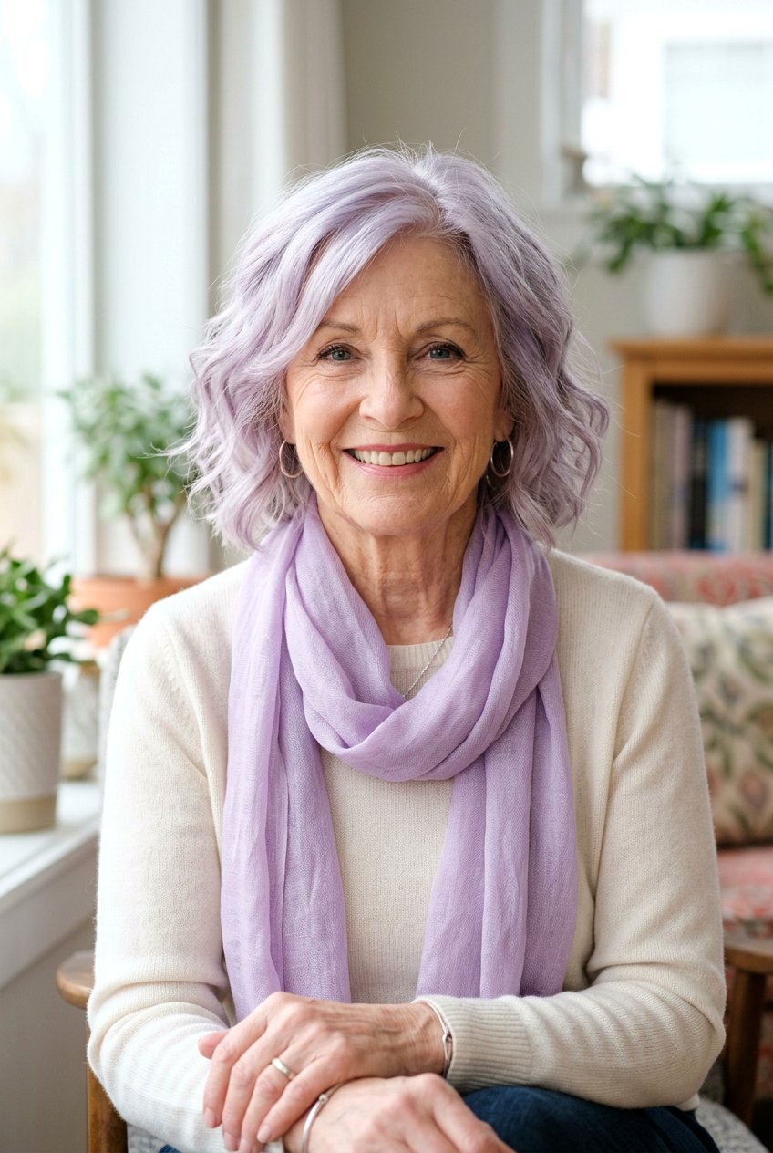 Lilac Silver - 20 hair color ideas for women over 70 - 20 hair color ideas for women over 70