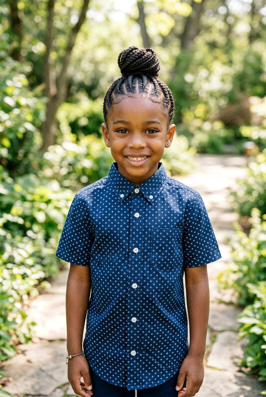 Little Boy Braided Bun - 20 little boy braid styles - 20 little boy braid styles
