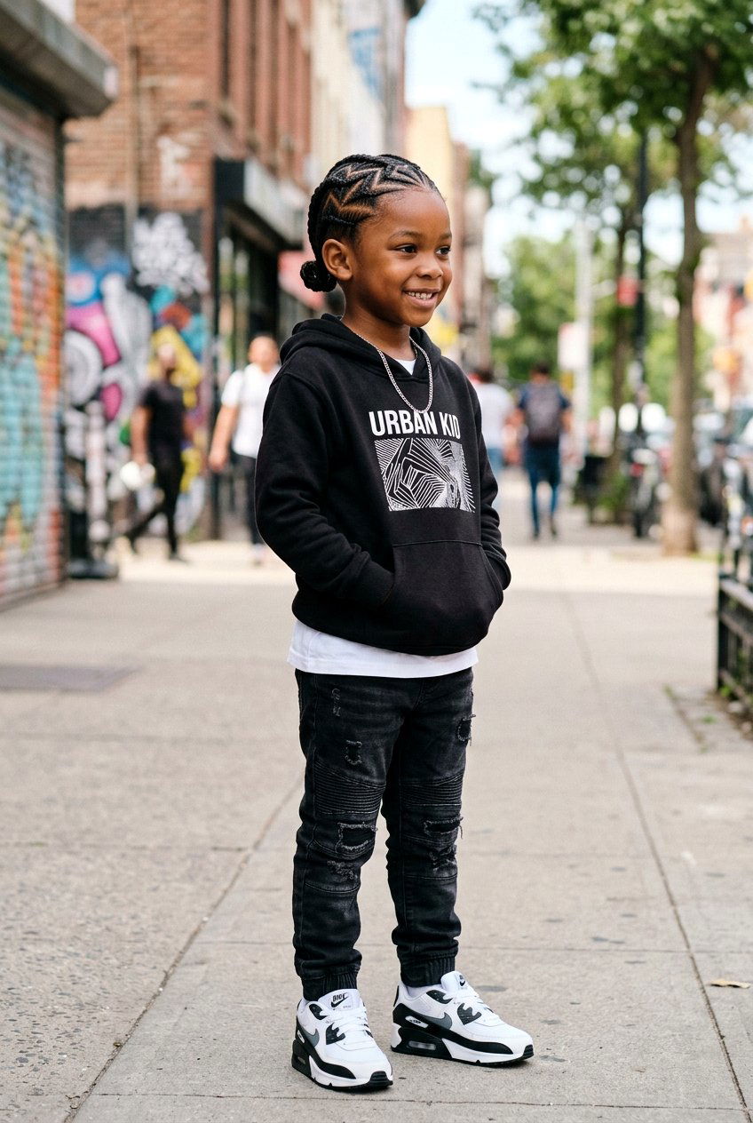 Little Boy Zigzag Braids - 20 little boy braid styles - 20 little boy braid styles