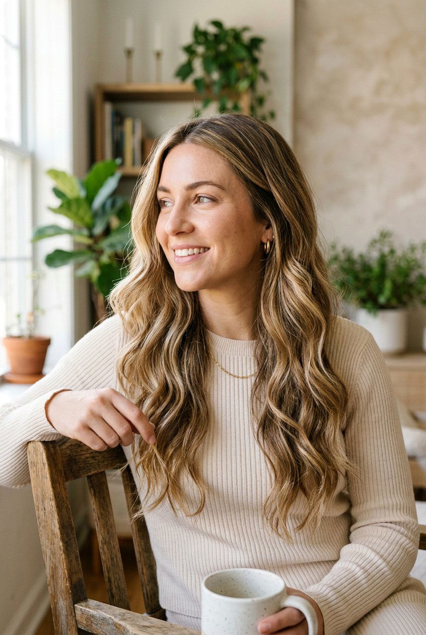 Lived In Bronde Long Layers Hair - 20 lived in bronde hair - 20 lived in bronde hair