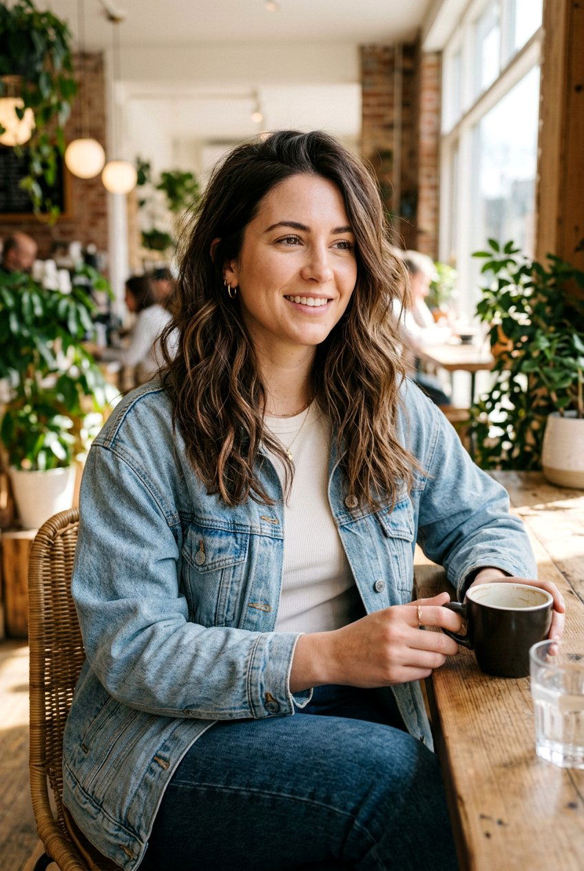 Lived In Brunette With Soft Lowlights - 20 subtle lowlights for brunettes - 20 subtle lowlights for brunettes