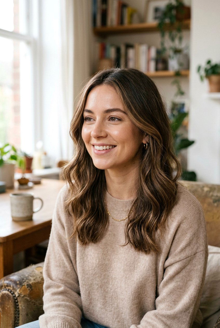 Lived In Brunette with Face Framing Highlights - 20 brown hair with face framing highlights - 20 brown hair with face framing highlights