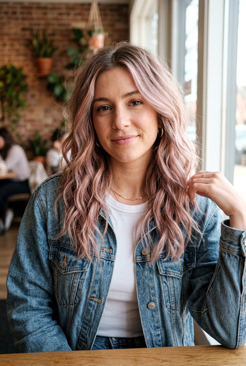 Lived In Dusty Pink Balayage On Rooted Blonde - 20 dusty pink balayage on blonde hair - 20 dusty pink balayage on blonde hair