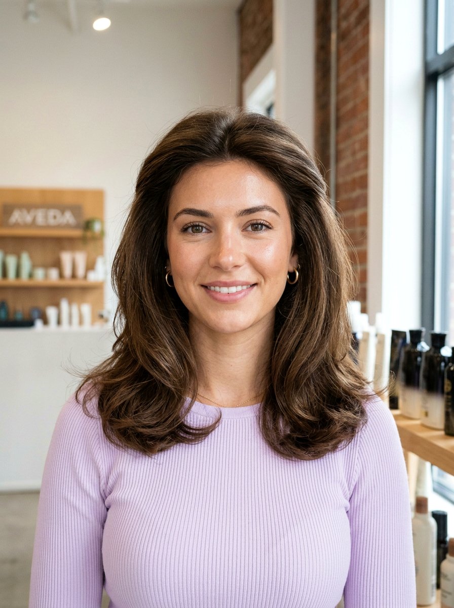 Lob Blowout With Tuck - 20 interview hairstyle with simple blowout - 20 interview hairstyle with simple blowout