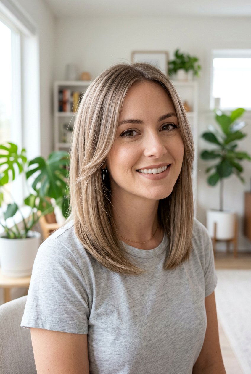 Lob Haircut With Face Framing Layers For Fine Hair - 20 lob haircut for fine hair - 20 lob haircut for fine hair