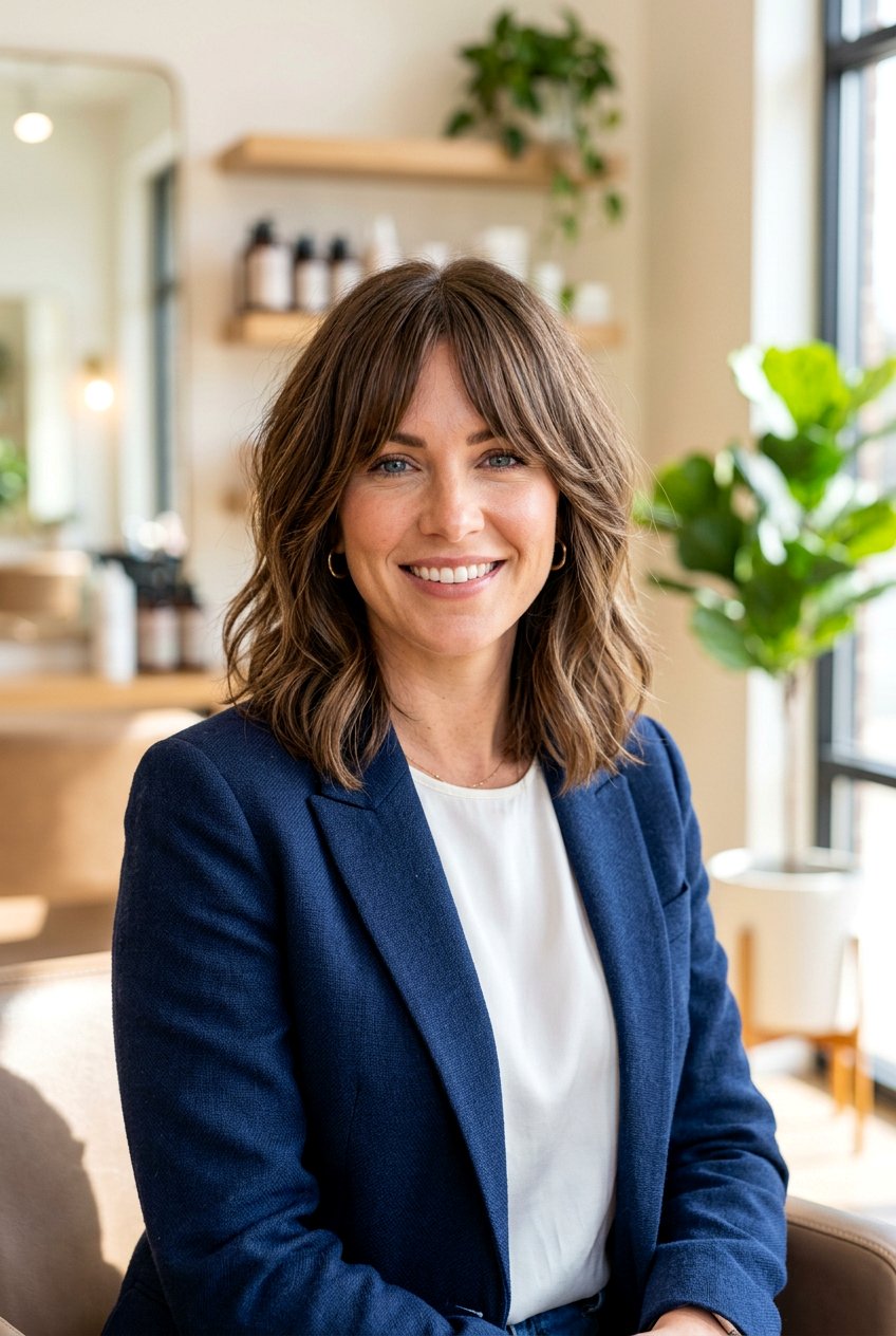 Lob Layered Haircut With Curtain Bangs - 20 modern layered haircut with curtain bangs - 20 modern layered haircut with curtain bangs