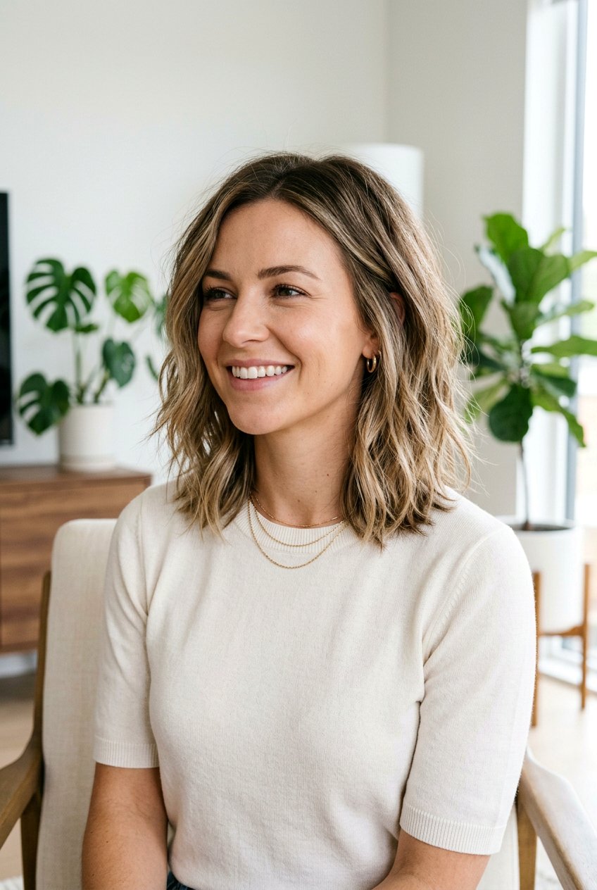 Lob With Soft Layers Haircut - 20 soft layers haircut - 20 soft layers haircut