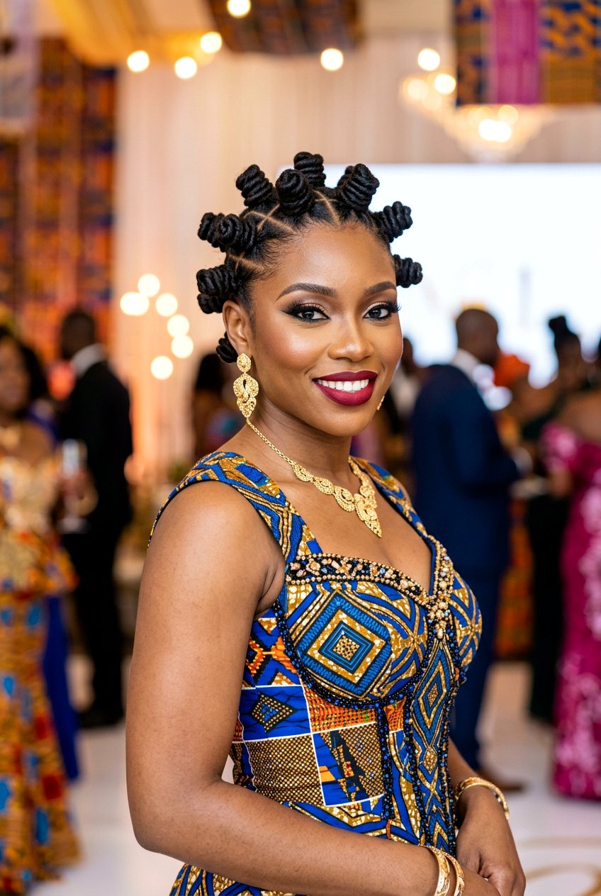 Loc Bantu Knots - 20 loc styles for wedding guests - 20 loc styles for wedding guests