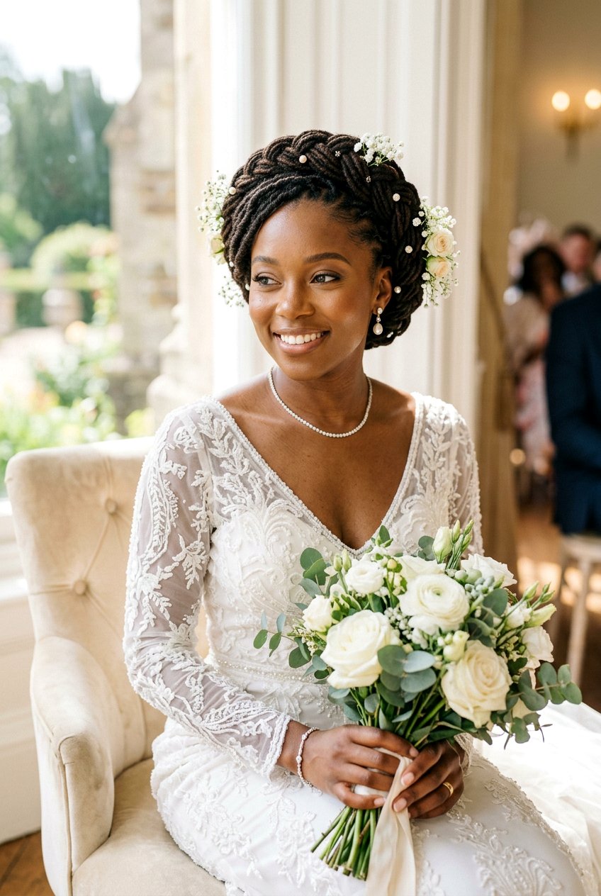 Loc Crown - 20 black women loc hairstyle ideas - 20 black women loc hairstyle ideas