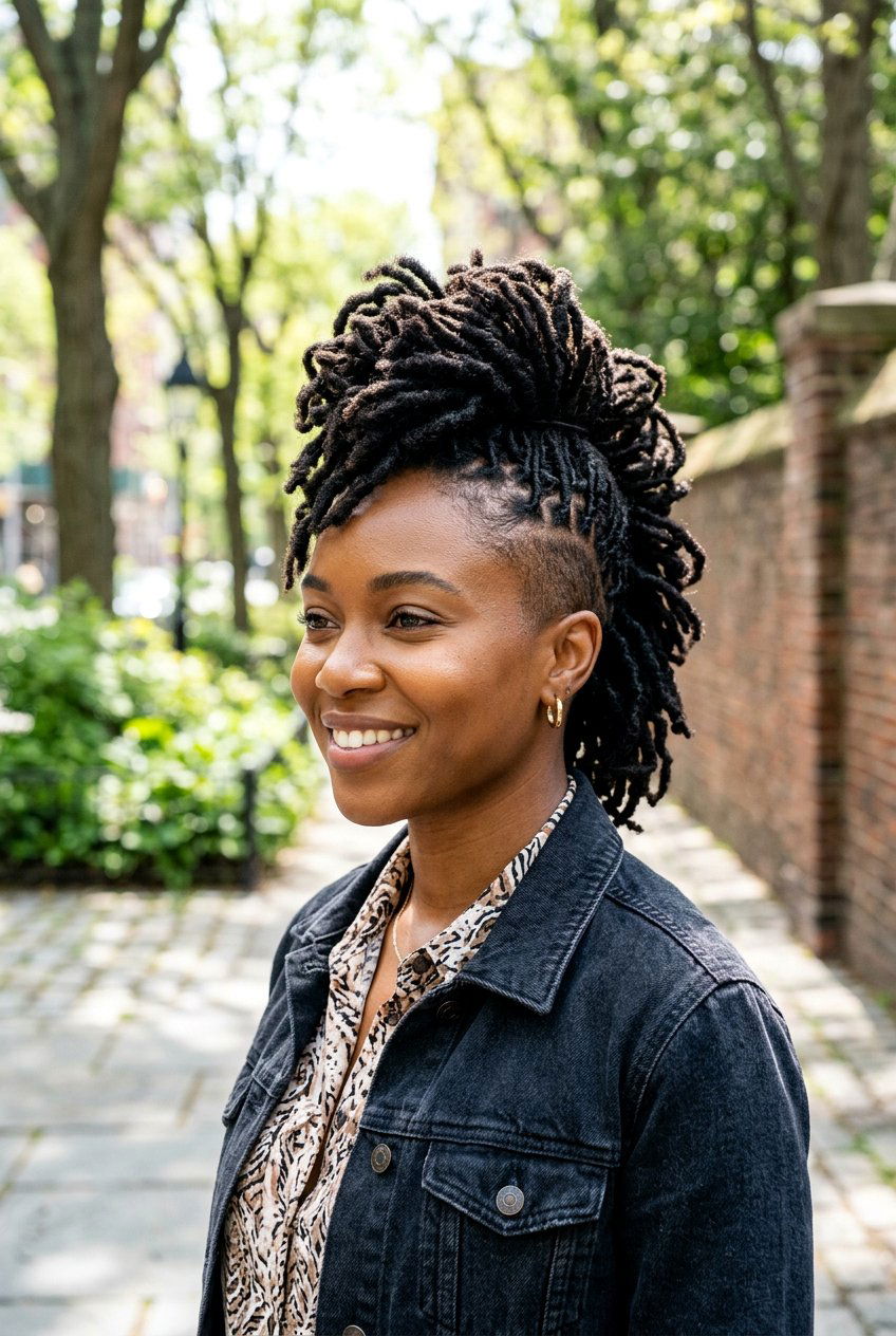 Loc Mohawk - 20 loc hairstyles for women - 20 loc hairstyles for women