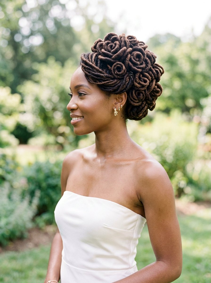 Loc Petals - 20 prom loc styles for women - 20 prom loc styles for women