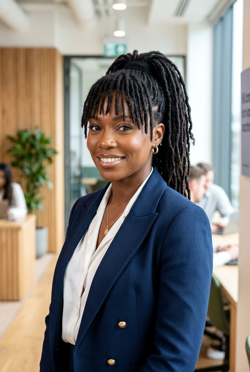 Loc Ponytail With Bangs - 20 loc ponytail hairstyle - 20 loc ponytail hairstyle