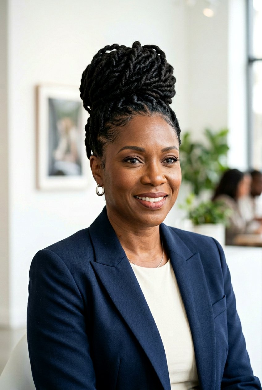 Loc Updo With Black Natural Hair - 20 black hair makeover ideas - 20 black hair makeover ideas