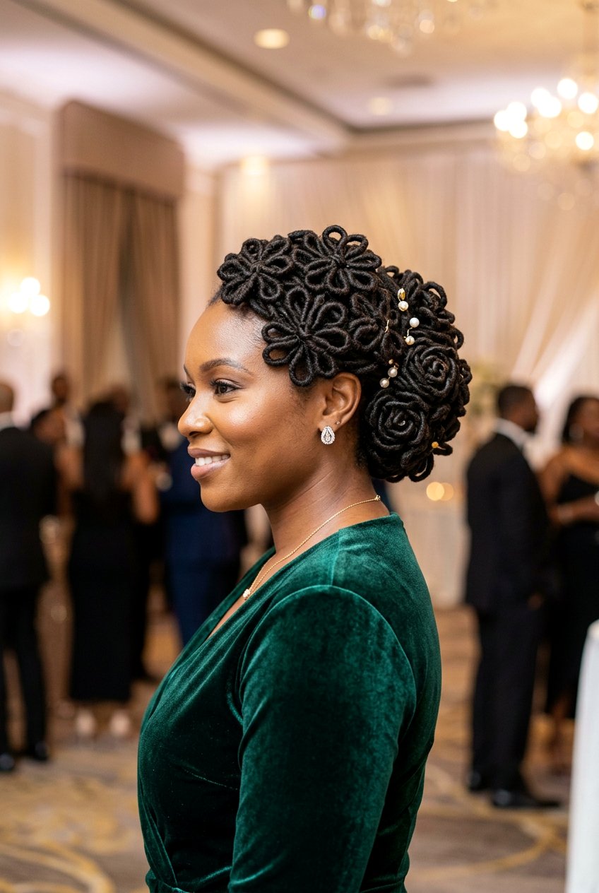 Loc petal braids for women - 20 braided loc styles for women - 20 braided loc styles for women