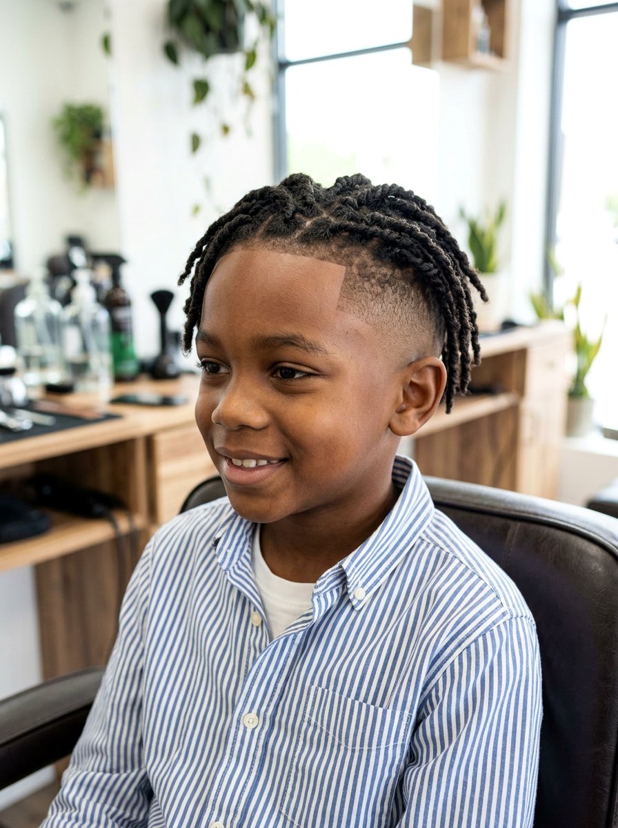 Locs With Mid Fade - 20 school loc styles for boys - 20 school loc styles for boys