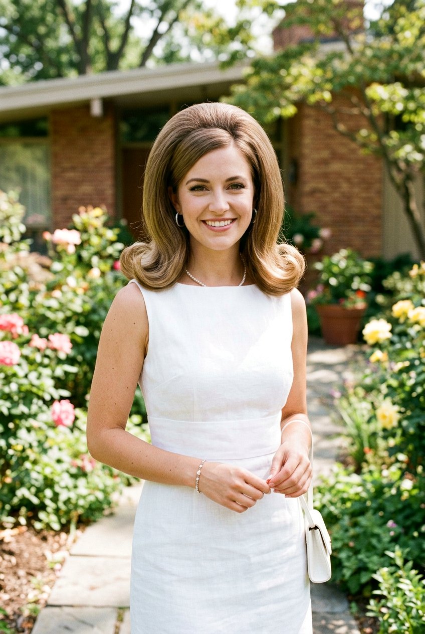 Long 60s Flip Hairstyle With Volume - 20 60s flip hairstyle - 20 60s flip hairstyle