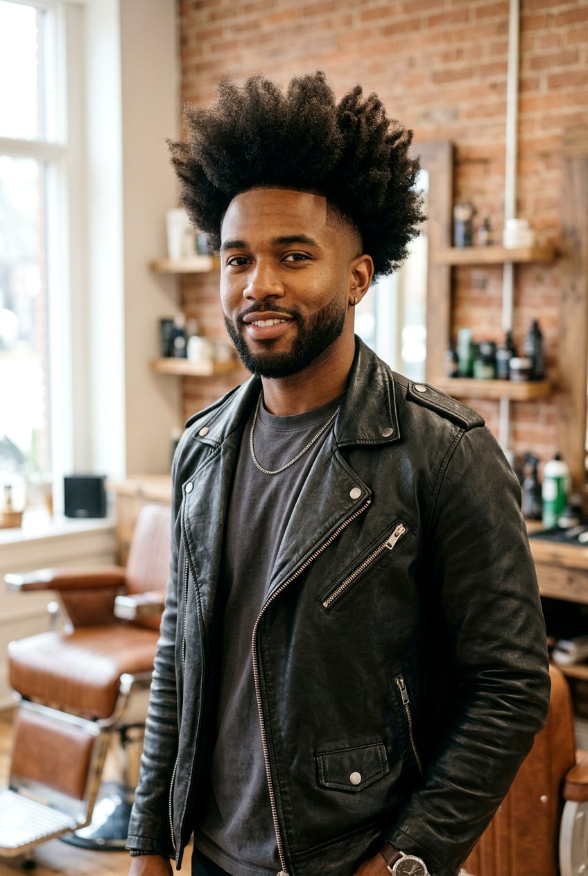 Long Afro Taper Fade - 20 afro taper fade for black men - 20 afro taper fade for black men