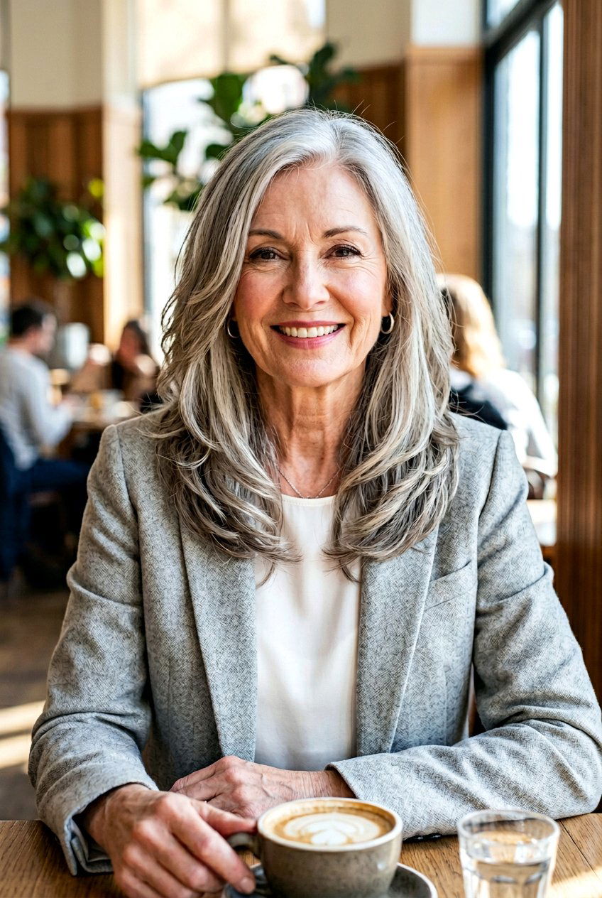 Long Angled Haircut for Women Over 70 - 20 long haircut for women over 70 - 20 long haircut for women over 70