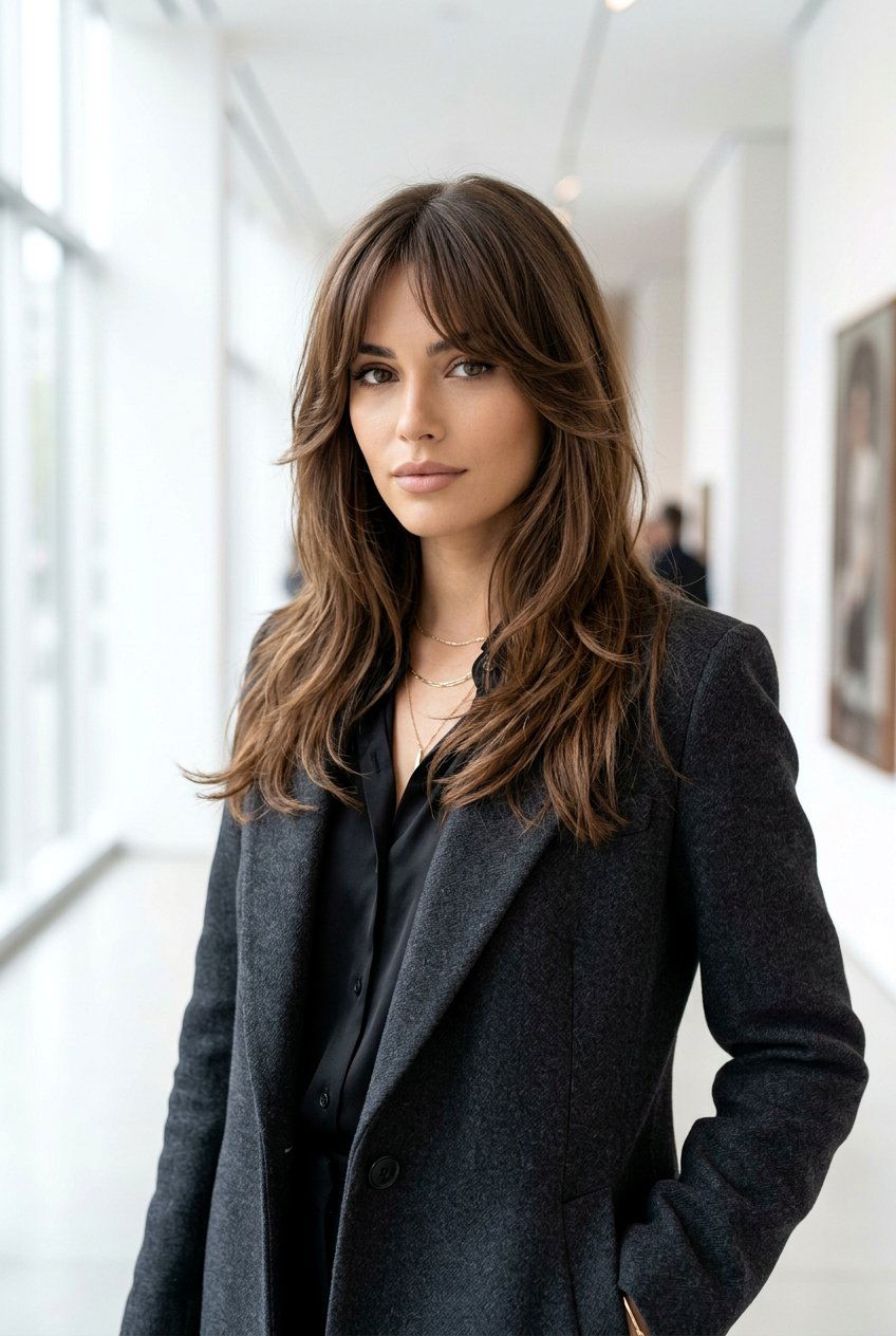 Long Bangs Layers - 20 soft layers for shoulder length hair - 20 soft layers for shoulder length hair